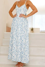 Floral Print Backless Maxi Dress with Bow and Ruched Detailing Maxi Dresses