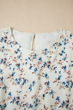 Floral Print Casual Mini Dress in Polyester