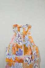 Floral Print Halter Maxi Dress in Viscose