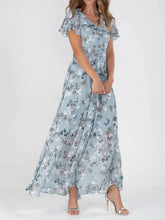Floral Print Maxi Dress in Polyester