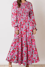 Floral Print Maxi Dress in Polyester Maxi Dresses