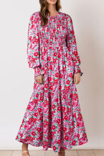 Floral Print Maxi Dress in Polyester