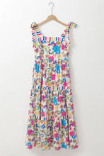 Floral Print Maxi Sundress in Polyester