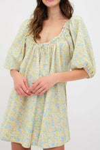 Floral Print Mini Dress Casual 100 Percent Polyester