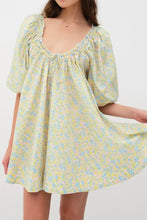 Floral Print Mini Dress Casual 100 Percent Polyester