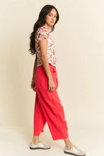 Floral Print Ribbon Short Sleeve Layered Mesh Top for Women Woman T Shirts