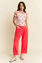 Floral Print Ribbon Short Sleeve Layered Mesh Top for Women Woman T Shirts