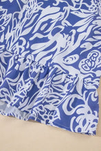 Floral Print Spaghetti Strap High Waist Dress Casual Dresses