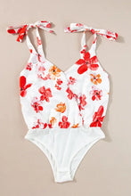 Floral Tie-Strap Bodysuit for Women Woman Bodysuits