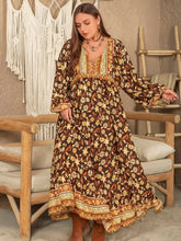 Floral Print Viscose Maxi Dress
