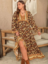 Floral Print Viscose Maxi Dress