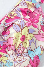 Floral Ruffled One Piece Swimsuit with Removable Padding Swimwear