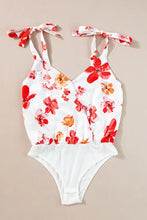 Floral Tie-Strap Bodysuit for Women Woman Bodysuits