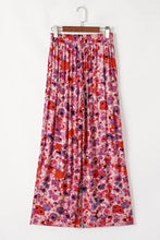 Floral Wide Leg Elastic High Waist Pants Woman Pants