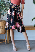 Floral Wrap Ruffle Midi Skirt for Women