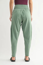 Flowbarrel High Waist Active Green Harem Pants for Women
