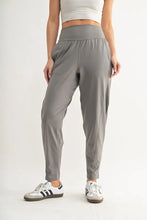 Flowbarrel High Waist Active Jogger Pants for Women Gray NEW PEWTER