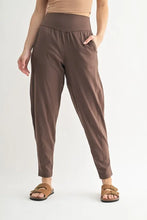 Flowbarrel High Waist Brown Lounge and Jogger Active Pants for Women RICH SOIL