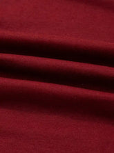 Flower patched round neck long sleeve top in rich burgundy fabric with soft ribbed weave machine wash cold recommended
