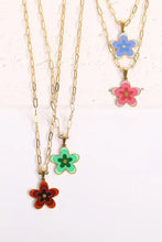 Flower Pendant Stainless Steel Necklace Necklaces