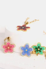 Flower Pendant Stainless Steel Necklace Necklaces