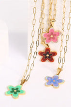 Flower Pendant Stainless Steel Necklace Necklaces