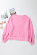 Football & Letter Round Neck Long Sleeve Sweatshirt Woman Sweatshirts