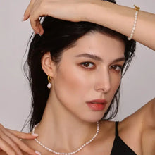 Freshwater Pearl and 18K Gold Plated Jewelry Set for Women Fashion Jewelry