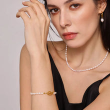 Freshwater Pearl and 18K Gold Plated Jewelry Set for Women