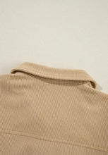 Frill Button Up Long Sleeve Shacket Woman Outerwear