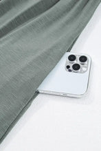 Frilled Gathered Seam Round Neck T Shirt Dress Woman Casual Dress