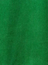 Full size howdy round neck oversized sweatshirt plus size in green corduroy fabric with distinct vertical ribs suitable for tumble dry