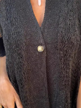 Full Size One Button Openwork Cardigan Plus Size Cardigans