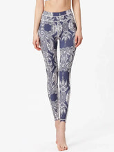 Galaxy Print Leggings with Blue Trim for Women Woman Leggings