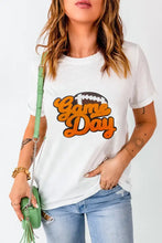 Game Day Graphic White T-Shirt for Women White Woman T Shirts