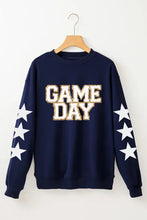 GAME DAY Star Round Neck Long Sleeve Sweatshirt Woman Sweatshirts