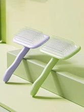 Due spazzole Gentle Pet Hair Remover Slicker pastello con setole sottili in filo metallico