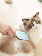 Spazzola delicata per rimuovere i peli degli animali con setole in silicone azzurro chiaro