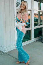 Geometric Round Neck Long Sleeve T-Shirt Woman T Shirts