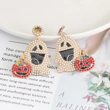 Ghost Rhinestone Alloy Earrings Earrings