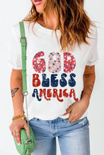 God Bless America White T-Shirt for Women