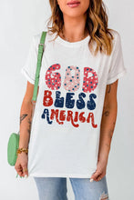 God Bless America White T-Shirt for Women