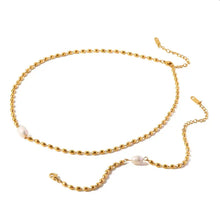 Gold Beaded Necklace and Bracelet Set with Pearl Accent Fashion Jewelry