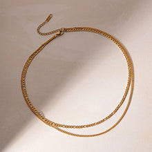 Gold Layered Necklaces Stainless Steel Fashion Jewelry