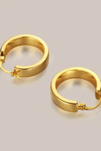 Gold-Plated Brass Huggie Earrings Earrings