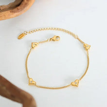 Titanium Steel Zircon Heart Bracelet Bracelets