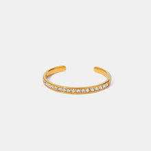 Edelstahl-Zirkon-Einlage Armband Gold Einheitsgröße Armbänder