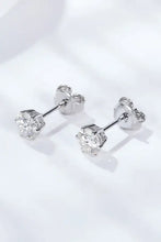 Good Days Ahead Moissanite Stud Earrings in six-prong setting