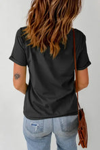 Graphic Round Neck Short Sleeve T-Shirt Woman T Shirts