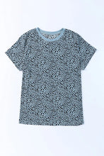 Gray and Black Spotted Short Sleeve Womens T Shirt